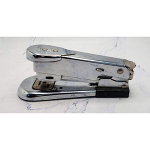 Vintage Arrow No 105 Chrome Metal Handheld Desk Stapler